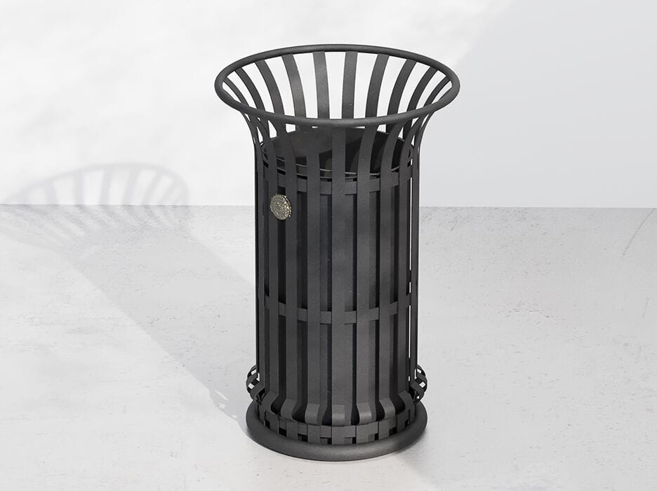 Наружная металлическая корзина для мусора DIMCAR ARCH-00071255 - Вид №1