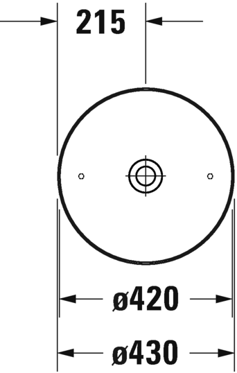 2328430000 Накладная раковина на столешницу  овальная Duravit Cape Cod - Вид №1