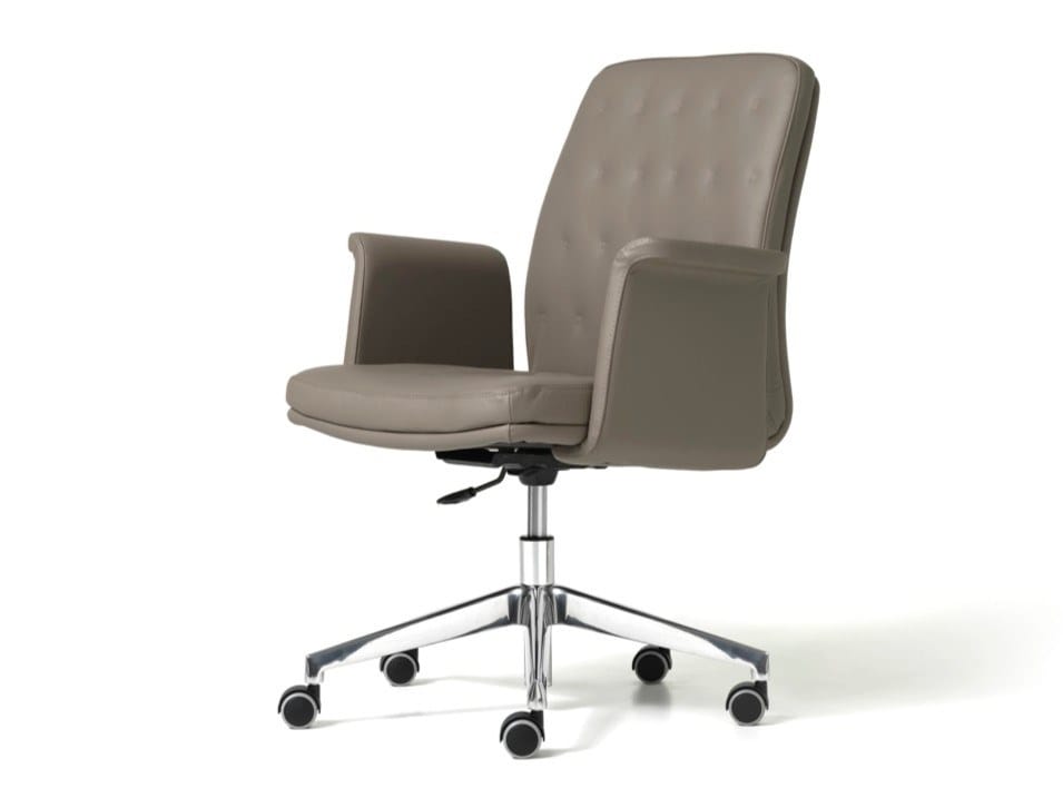 Офисное кресло из искусственной кожи с 5 спицами Diemme Артур ARCH-00140004 - Вид №1