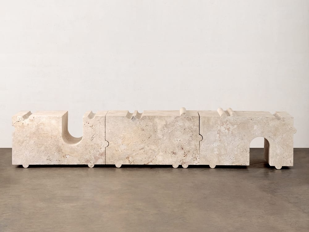 Скамейка из натурального камня Kelly Wearstler Hume ARCH-00009661