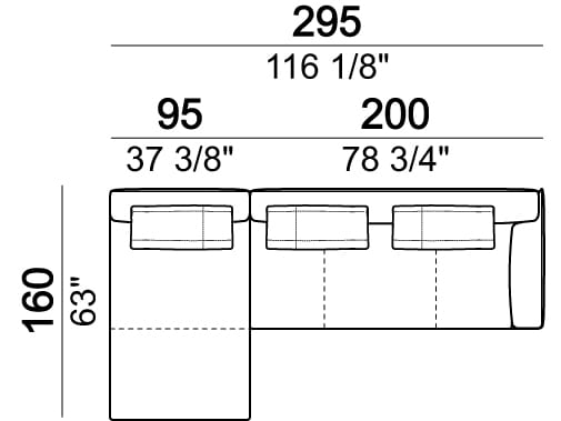 3-местный тканевый диван Arketipo BROWN SUGAR ARCH-00058205 - Вид №36