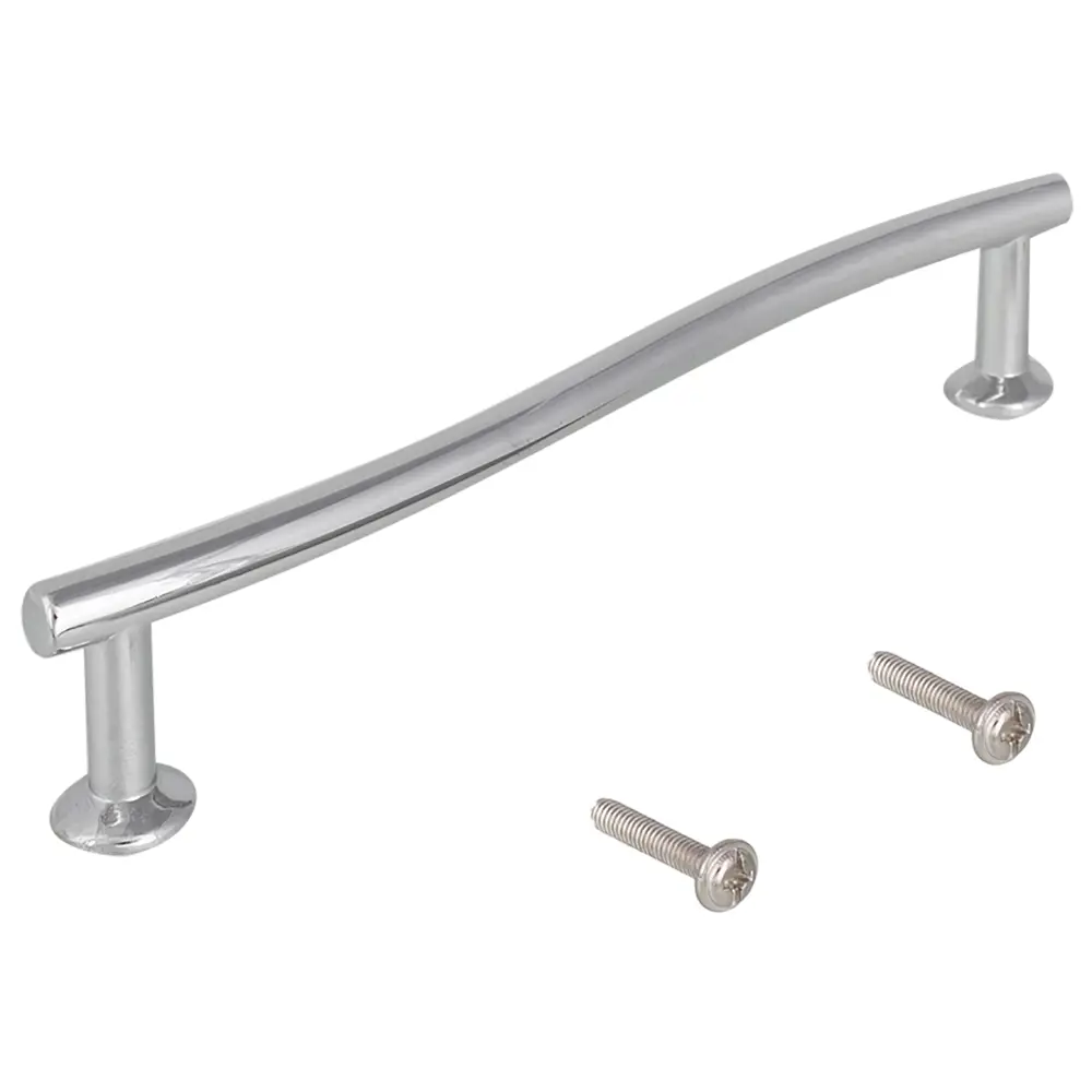 Мебельная ручка-скоба RS026CP.4 128 мм хром BOYARD STLM-2128753 - Вид №1