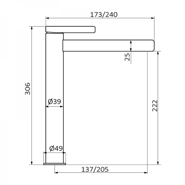 Смеситель для раковины AXIS GRB MIXERS 74513743 - Вид №1