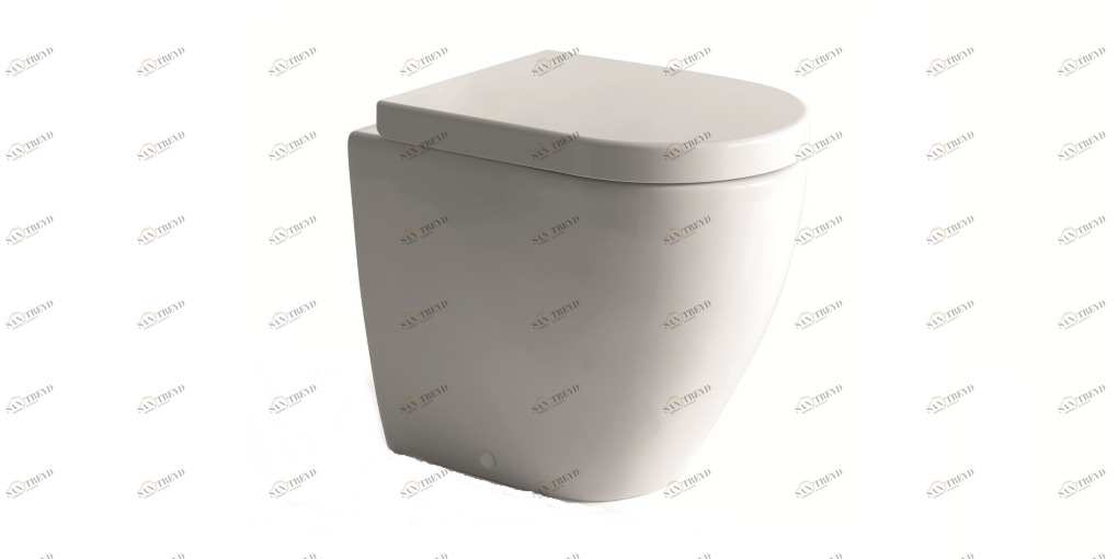 SMVAPR Приставной унитаз напольный Белый Ceramica Cielo SMILE Италия