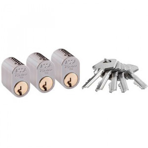 Комплект цилиндров ASSA 1301x3 NI +5 ключей