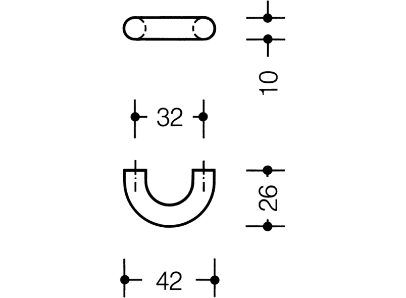 548RD42B Мебельные ручки ø 10 мм HEWI USA Produkte  - Вид №16