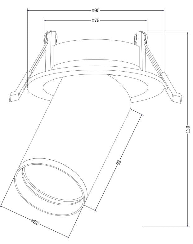 Утопленный круглый светодиодный прожектор Maytoni Focus S ARCH-00055142 - Вид №4