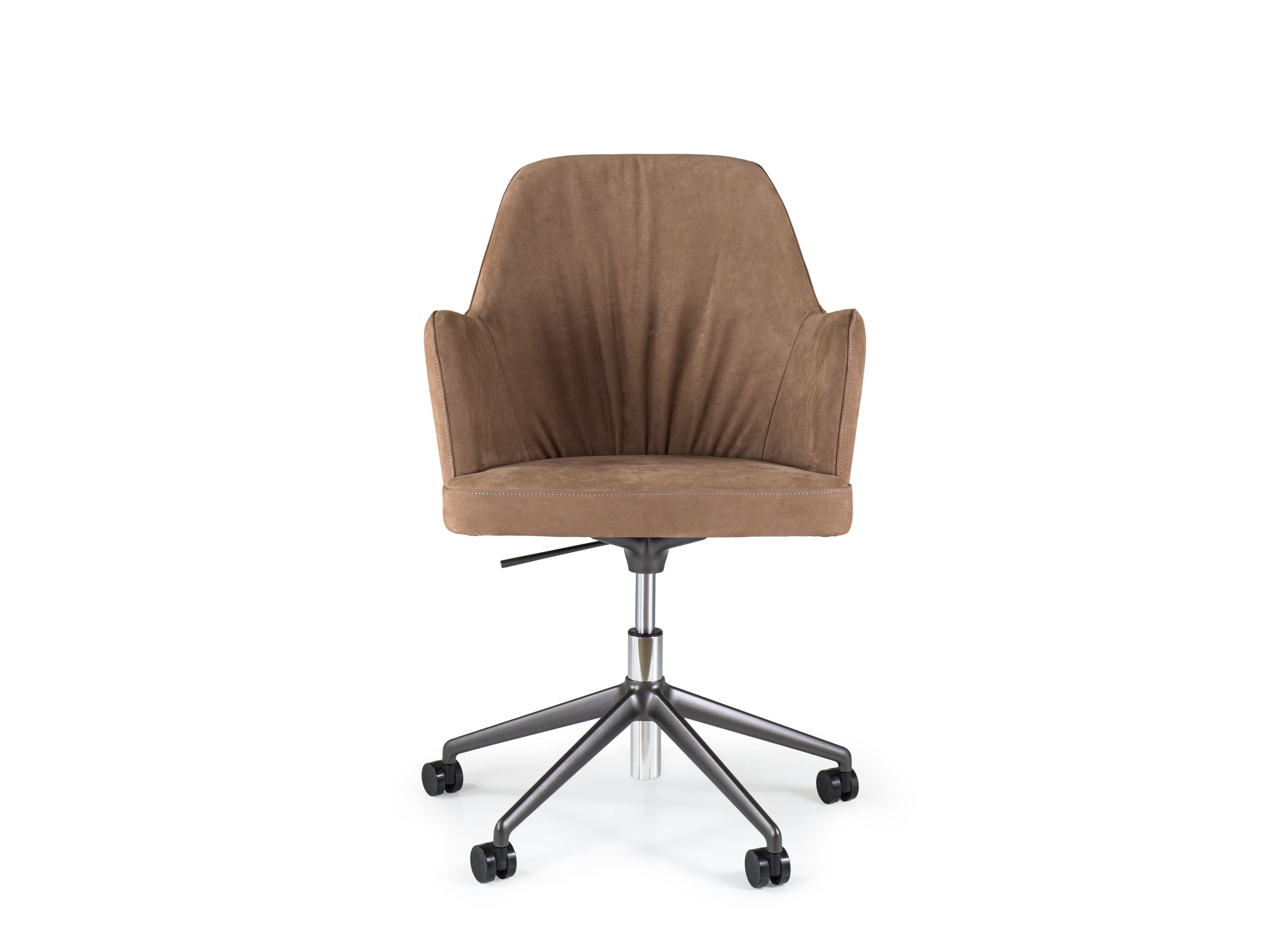 5-спицевое кожаное вращающееся офисное кресло с колесами Borzalino ARCH-00151405 - Вид №3