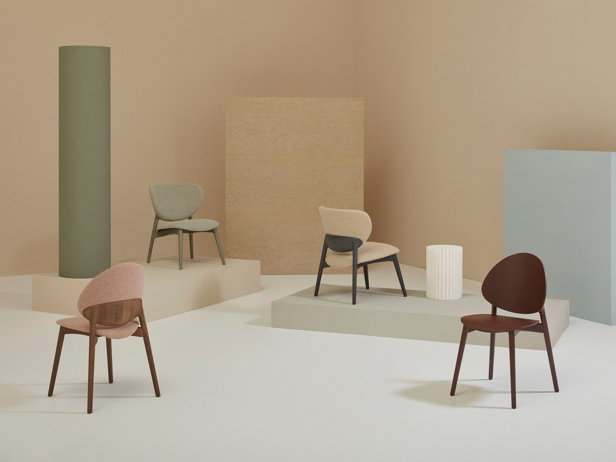 Мягкий стул из ясеня Billiani Fleuron ARCH-00105496 - Вид №2