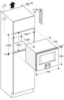 Gaggenau Комбинированная микроволновая печь Serie 400 Bm455110 - Вид №2