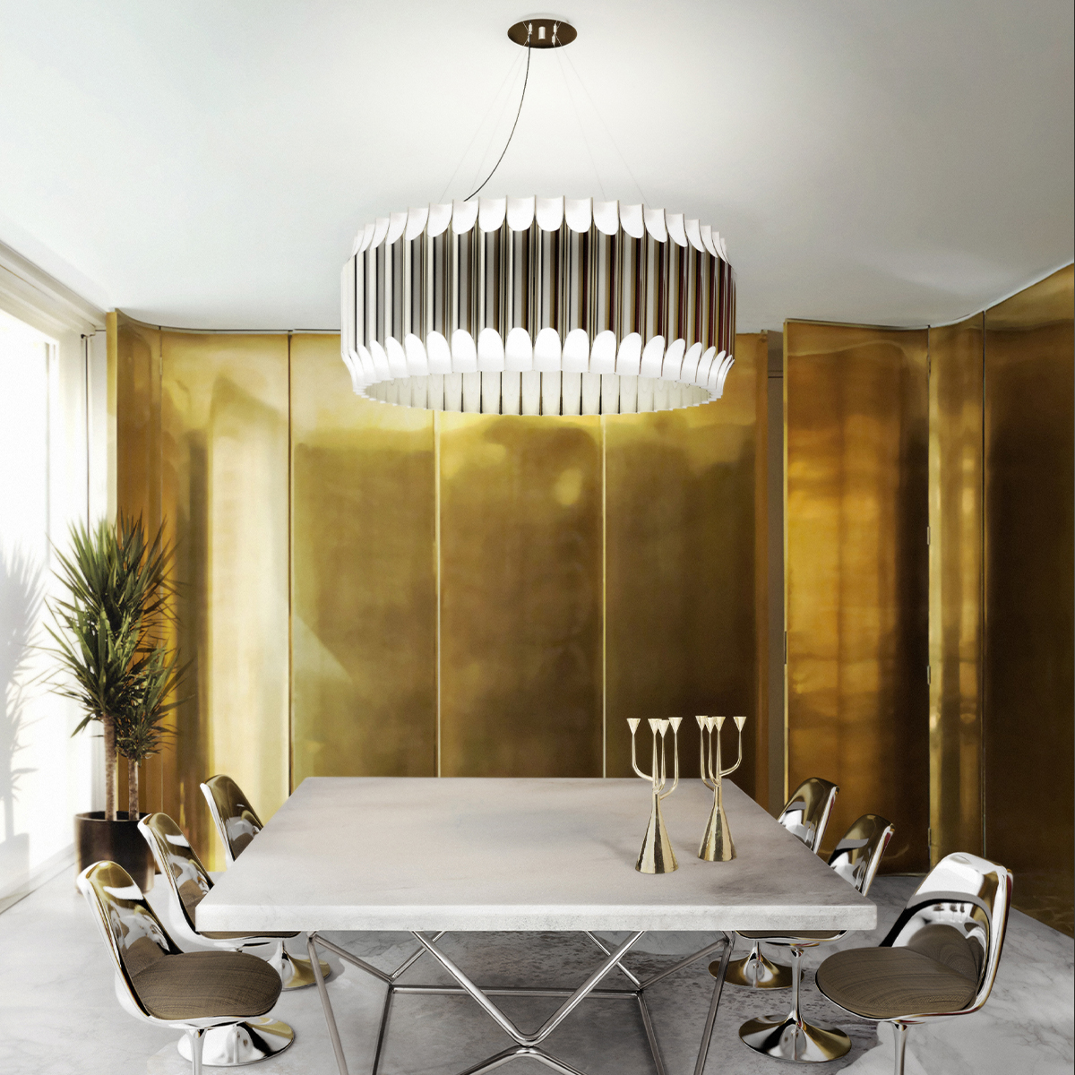 Подвесные лампы Galliano Round Suspension Covethouse DELIGHTFULL  - Вид №1