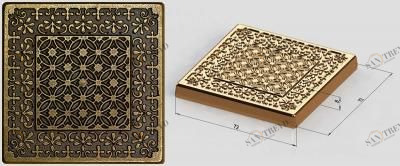 Вставка латунь Cover 7,5х7,5 (16 шт) kavarti Kavarti (Каварти) sun-id-322908