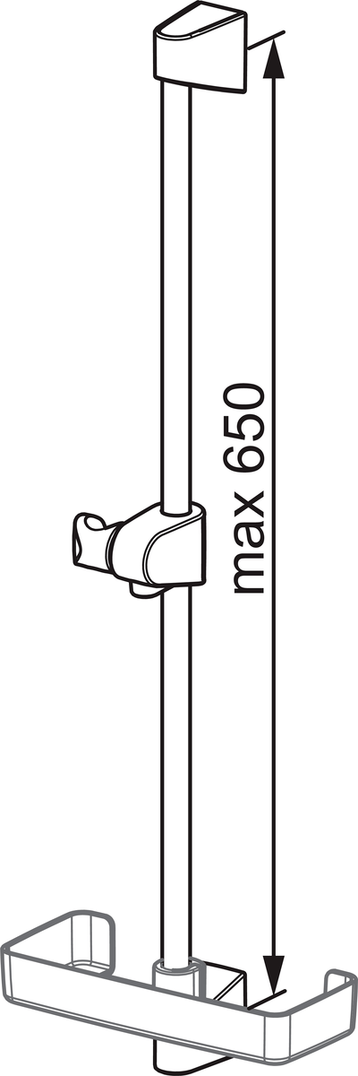 Oras 253150-11 Душевая штанга 253150-11 Apollo Белый  - Вид №3