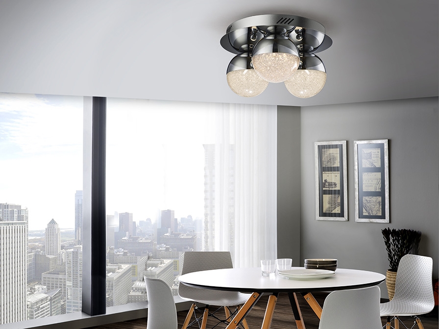 086824 Потолочный светильник 3L Ø30 хром DIM Schuller Sphere