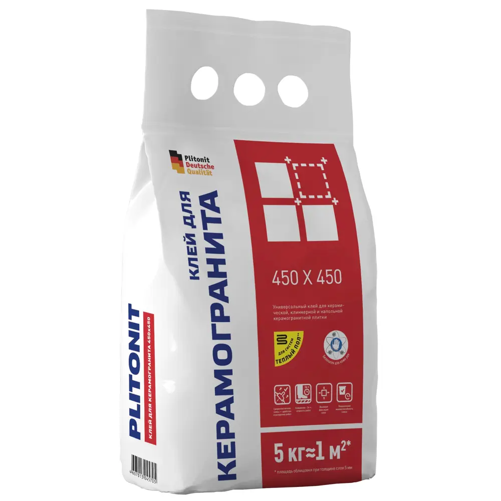 Клей для керамогранита Plitonit 45х45 см 5 кг STLM-2209976 - Вид №1