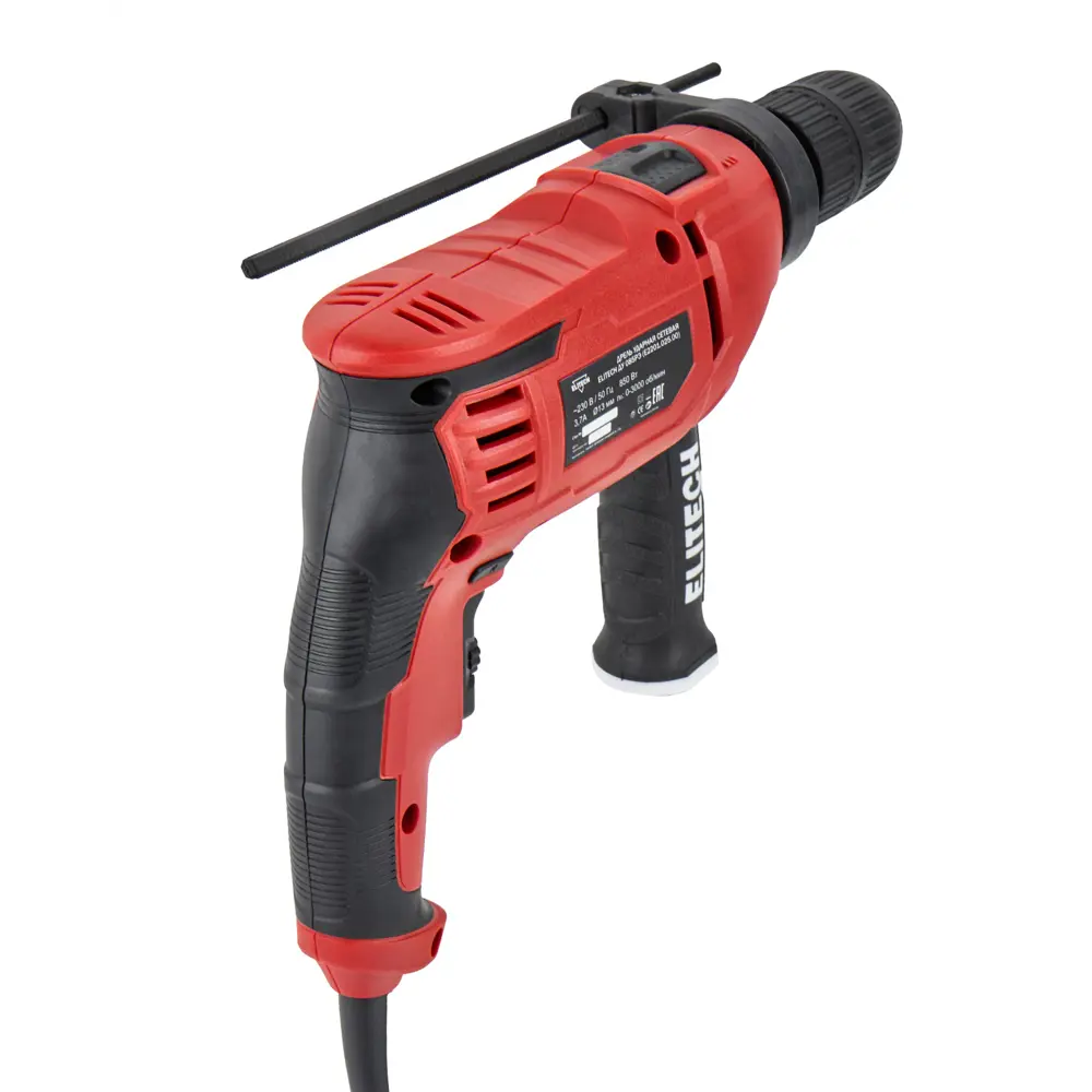 Дрель сетевая ударная Elitech ДМ ДУ 085РЭ, 850 Вт STLM-2124362 - Вид №5