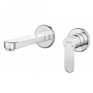 102167608st-yy  Смеситель для скрытого монтажа для раковины Nita, устанавливаемый на поверхность - двойная розетка - экономия воды