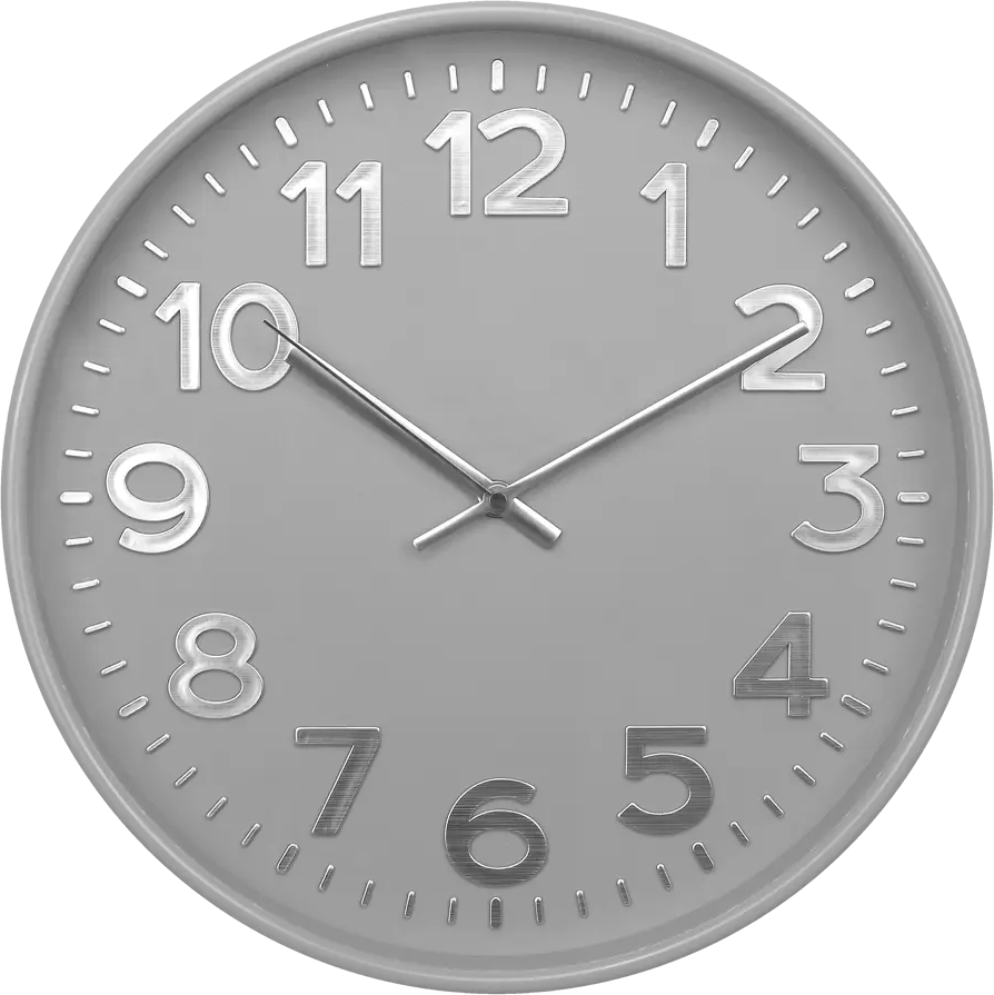 Настенные часы TROYKATIME в классическом сером исполнении 84759066