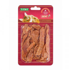 Т0038279 Лакомство для кошек Филе куриное, соломка Б2-S TITBIT