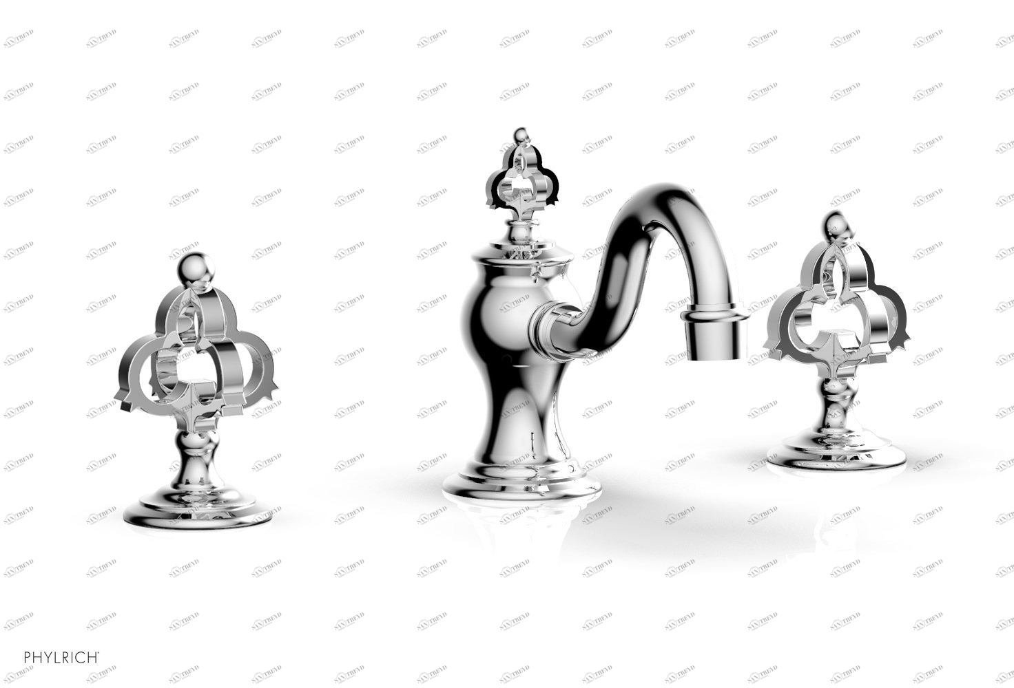 Комплект и ручки COURONNE Phylrich  163-01-026 Хромированный 