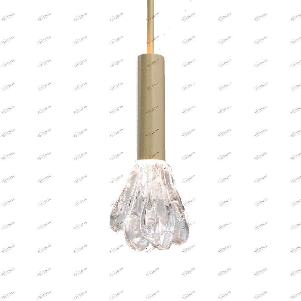 Светильник подвесной 30х14 см золотой Delight Collection 10341P DELIGHT COLLECTION ДИЗАЙНЕРСКИЕ 00-3882354 Золото;прозрачный 