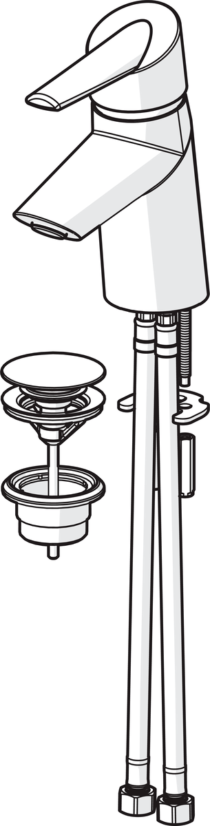 Oras 2700F Смеситель для умывальника 2700F Optima Хром  - Вид №3