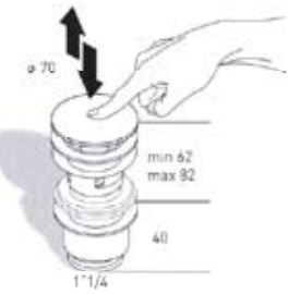 Донный клапан MIGLIORE с переливом ML.RIC-10.121.CR, 'клик-клак', керамика  - Вид №1
