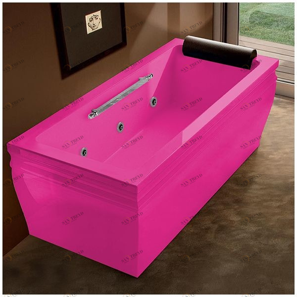 Ванна с гидромассажем розовая Gruppo Treesse Blanque 1880 DXSTXV168BR