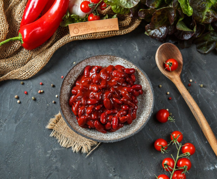 6089 Фасоль красная консервированная в соусе чили Вкусляндия  - Вид №1