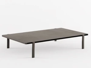 Alias Лакированный прямоугольный журнальный столик из мдф Eleven