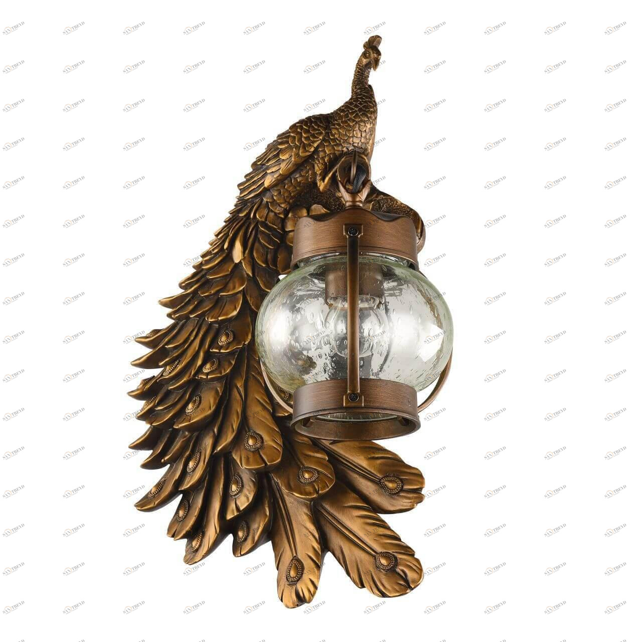 Уличный настенный светильник 41х18х30 см медь Hunt 2081-1W FAVOURITE ПТИЦЫ 00-3897885 Медь 