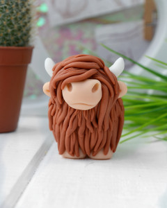 10126 Форма "Корова шотландская S" силикон HobbyPage