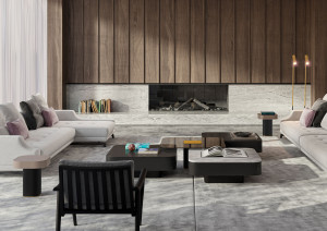 Деревянный журнальный столик