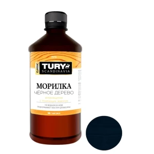 91022690 Морилка для дерева TURY T1-00013855 цвет чёрное дерево 0.50 л STLM-0857323