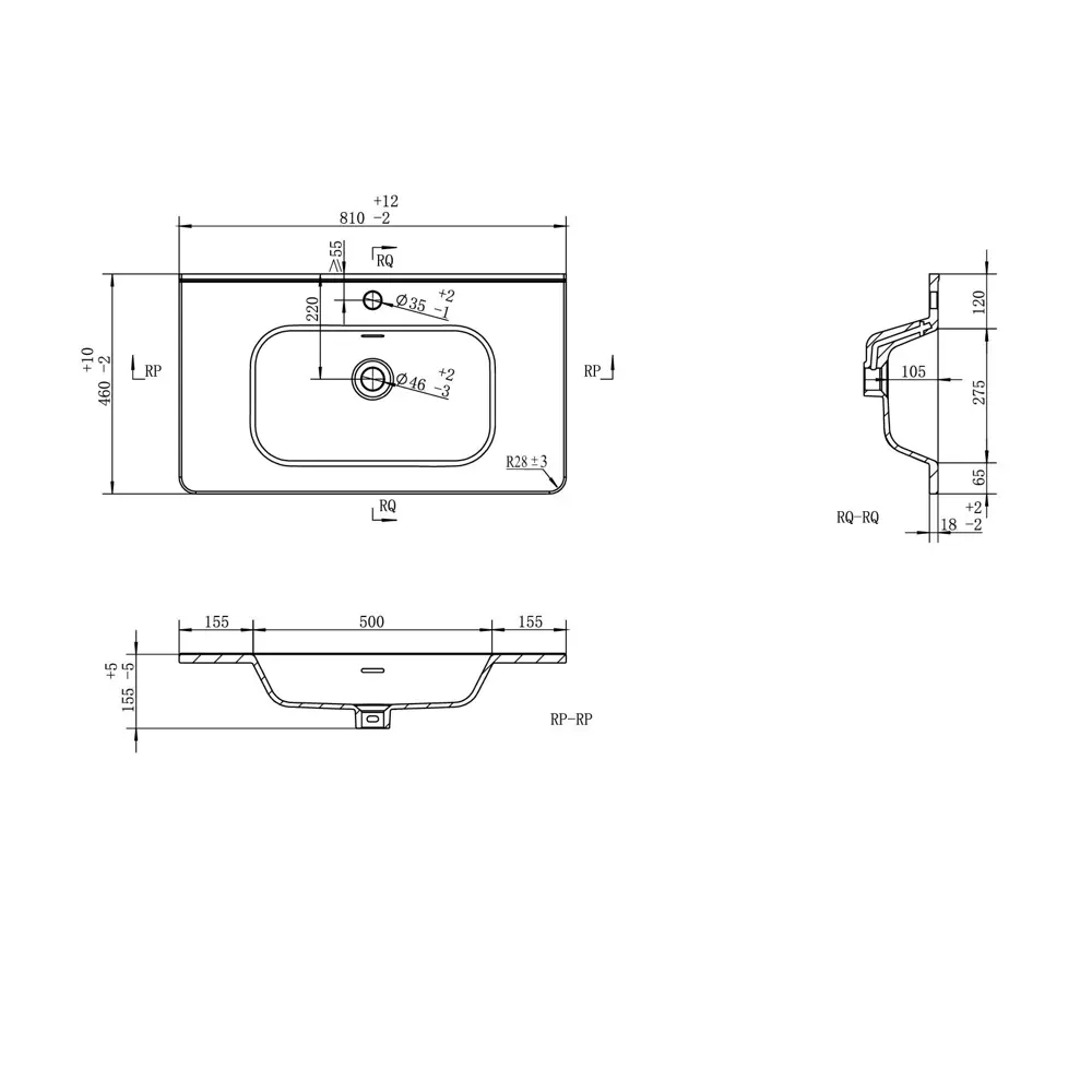 Раковина мебельная Ронди 81 см Santreyd STLM-2168042 - Вид №1