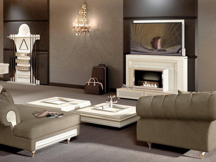 Vismara Design Моторизованная деревянная тумба под ТВ с системой управления кабелями Classic sun-id-1397053 - Вид №5