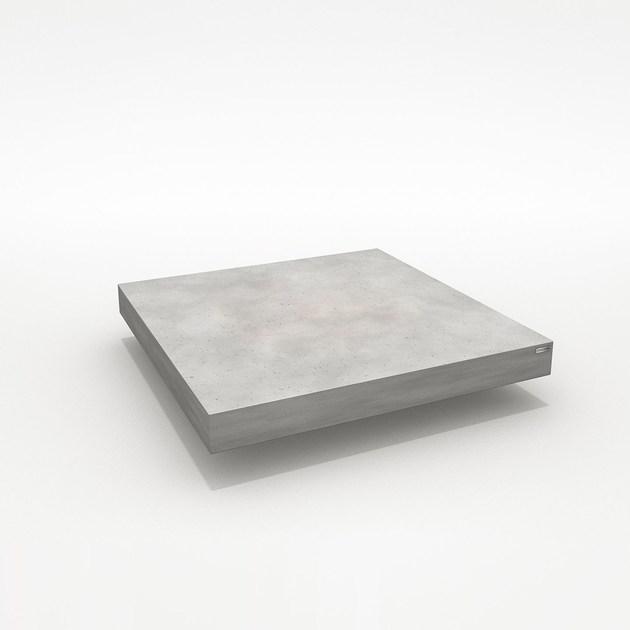 CO33 Квадратный бетонный журнальный столик на колесиках Tabula B1 - Вид №1