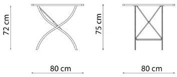 Vermobil Садовый стол из металла квадратный Springtime Sp3125 - Вид №2