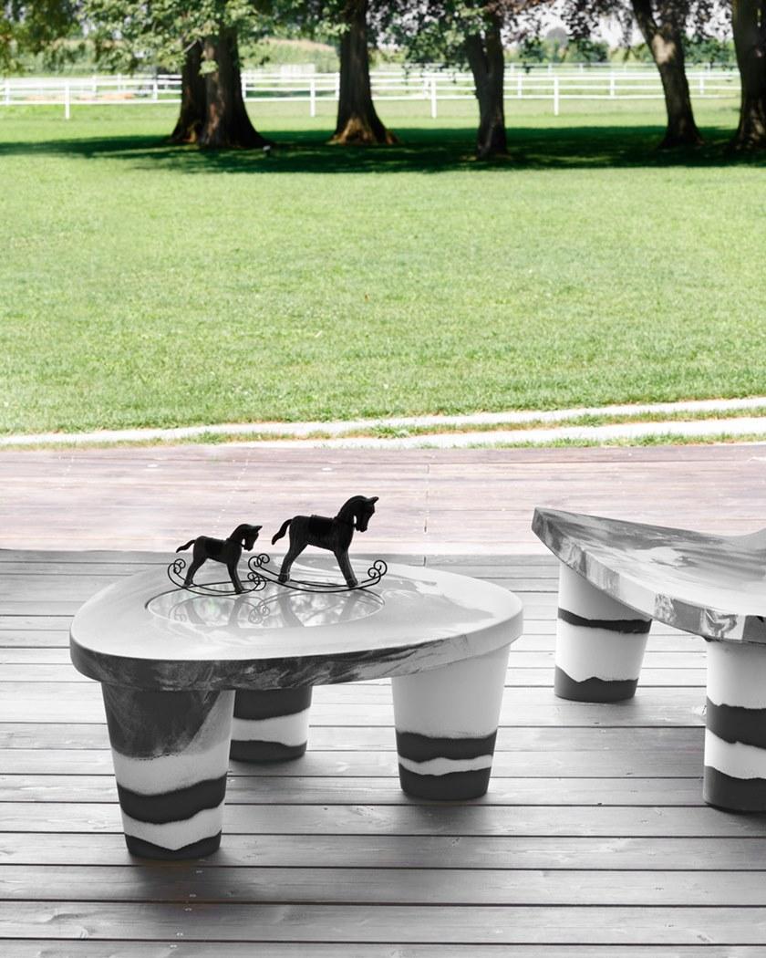 SLIDE Журнальный столик из полиэтилена Low lita sun-id-1449381 - Вид №2