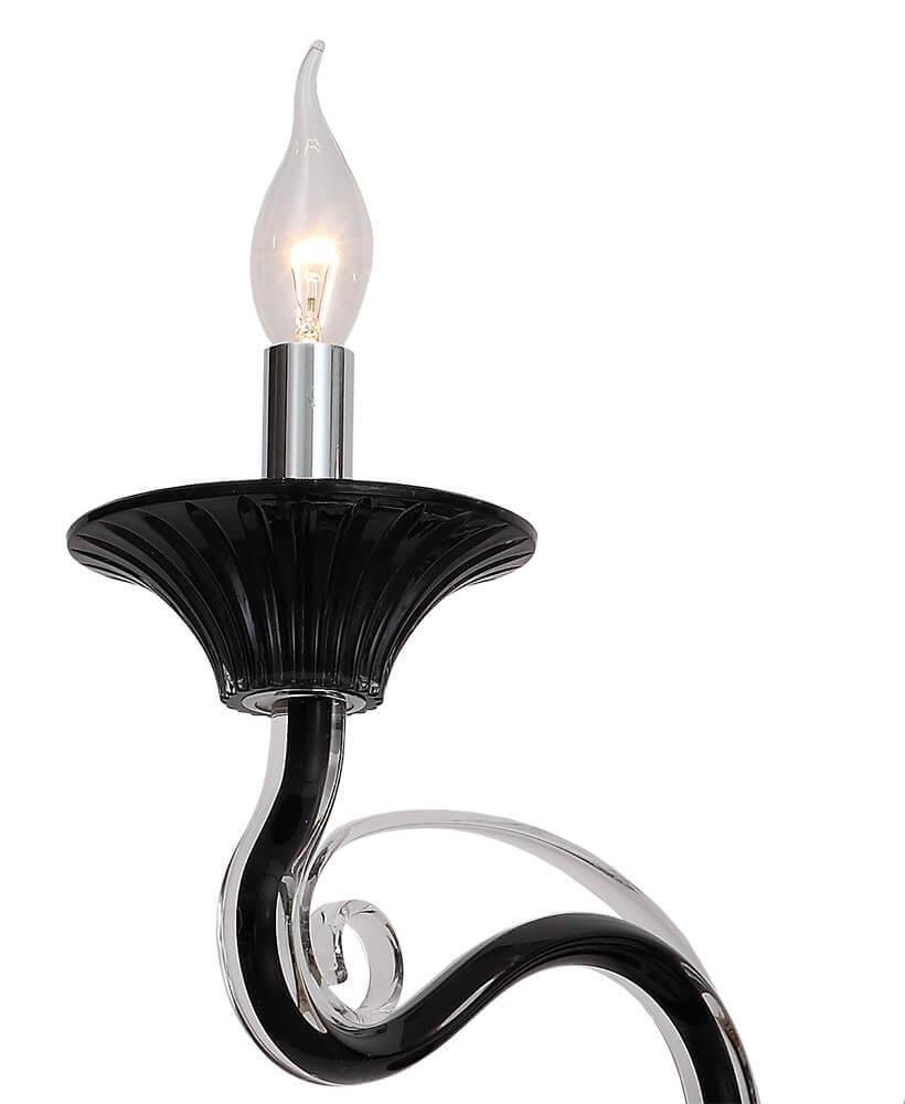 Бра настенное черное Lumien Hall "Бонне" 2004/2W-BK LUMIEN HALL СВЕЧА 00-3931583 Черный  - Вид №1