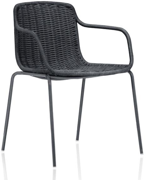 EXPORMIM Штабелируемый веревочный садовый стул с подлокотниками Lapala C596t - Вид №6