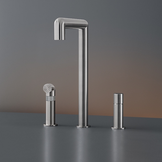 три отверстия смеситель с поворотным носиком H. 340 мм и съемный ручной душ с автоматическим undertop девиатора  CAR07 CEADESIGN  - Вид №1