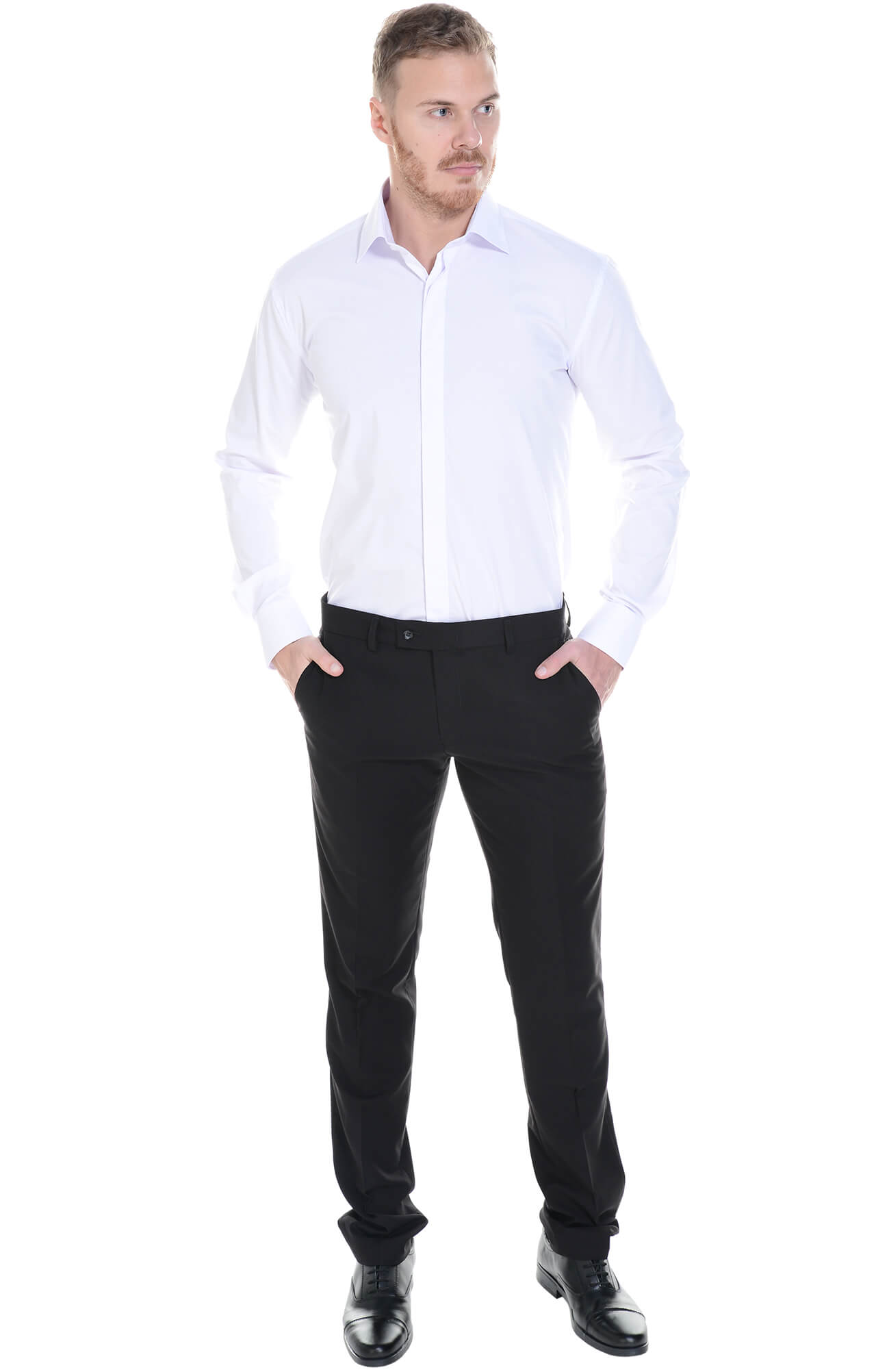 61913 Брюки  мужские, цвет black El-Risto  Одежда для официантов  размер 46/176  - Вид №4