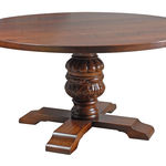 HT200A Якобинский обеденный стол с выпуклой резьбой ручной работы ijlbrown  - Вид №2