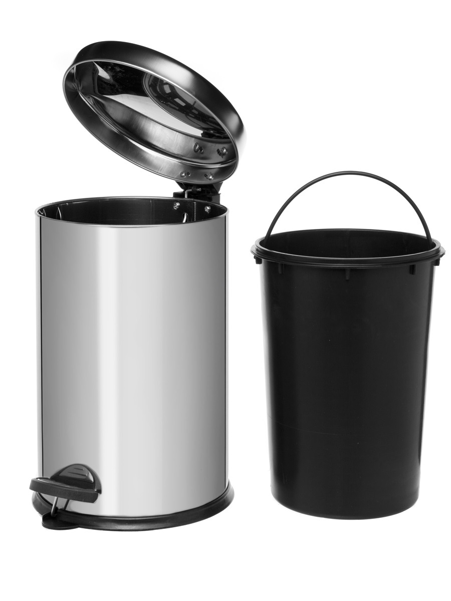 Вёдра с педалью и крышкой Cassiopea 8L Chrome NAVAKO 11504 - Вид №2