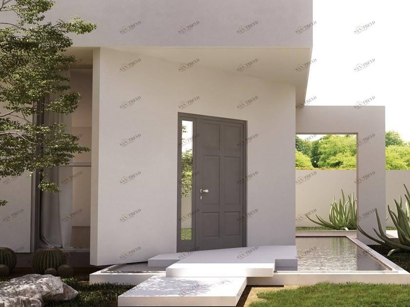 NURITH Алюминиевая входная дверь со стеклянными панелями sun-id-1424895