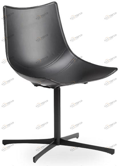 ROSSIN Вращающееся кресло из полиуретана с 4-мя спицами Luc sun-id-1422716