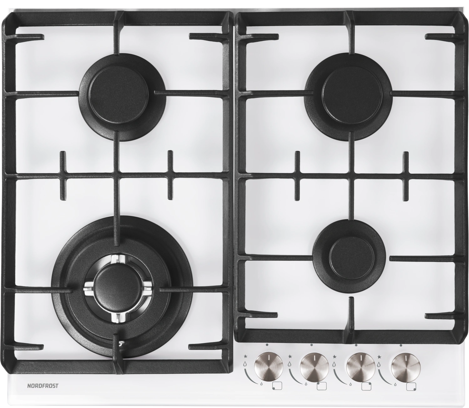 9021329 Газовая варочная поверхность NORDFROST HM 6042 W STDN-0014283