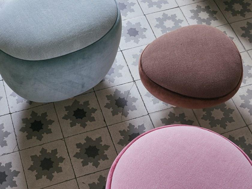 Gancedo Круглый пуф из ткани Pebbles sun-id-1382741 - Вид №4