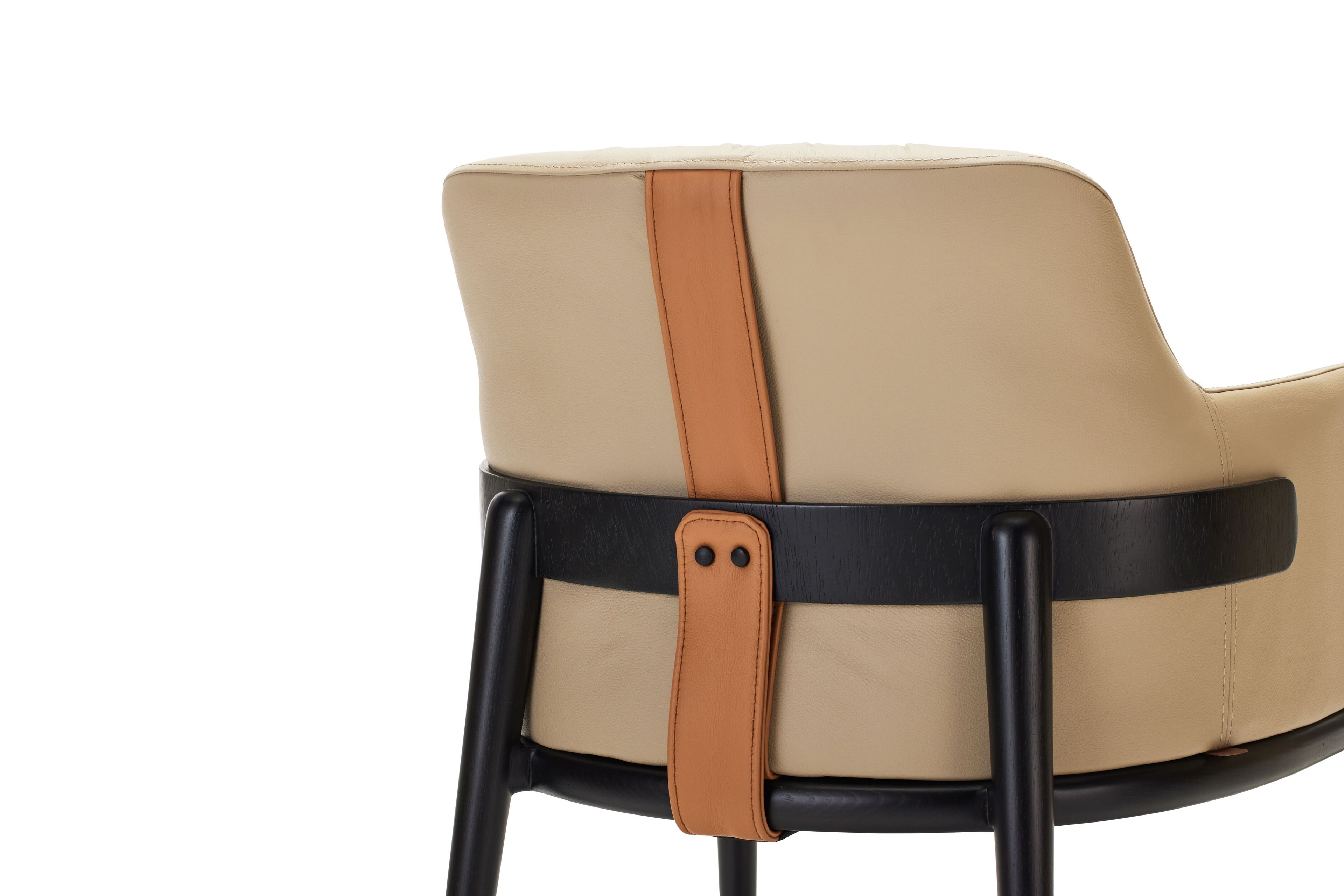 Кожаный стул с подлокотниками Papell Design гостиница ARCH-00108516 - Вид №7